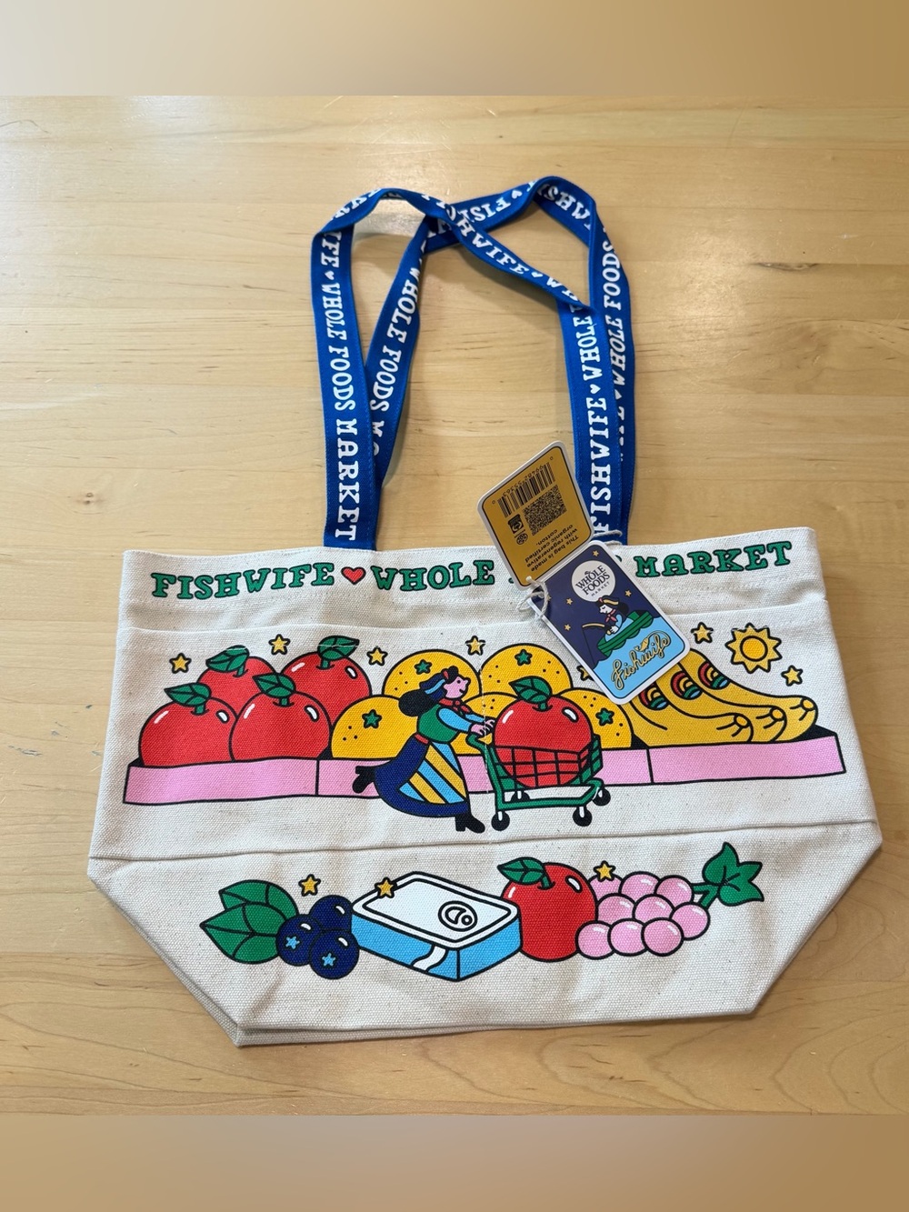 Whole Foods Market x Fishwife Tote Bag - Medium - Brand New With Tags NWT